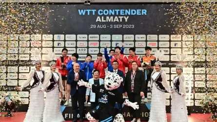 В Алматы прошел международный турнир WTT Contender Almaty по настольному теннису