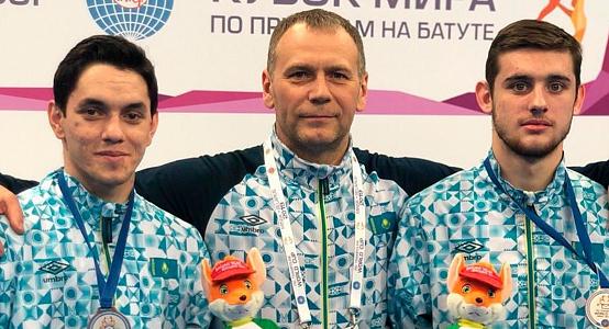 Казахстанцы завоевали бронзу на ЭКМ по батутной гимнастике в Баку