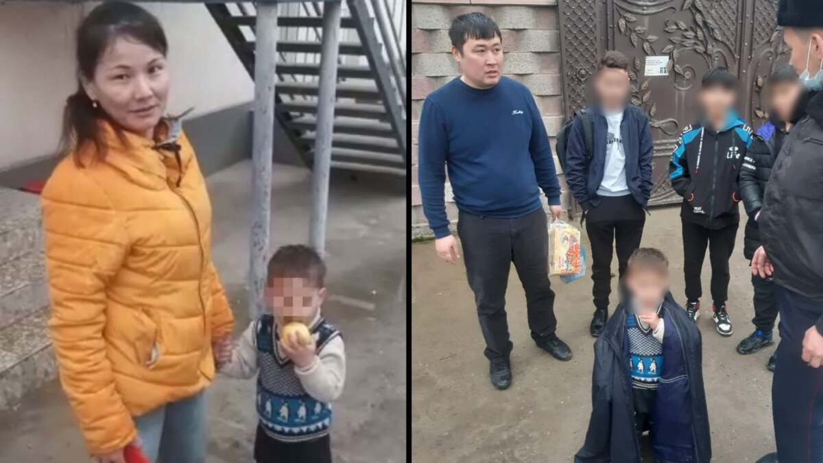Полицейские Туркестанской области за полчаса вернули родителям потерявшегося малыша