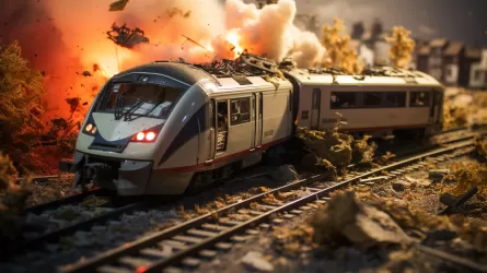 Локомотив столкнулся с пассажирским поездом в Германии, пострадало 16 человек