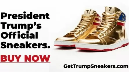 Золотые кроссовки Трампа раскупили за считанные часы