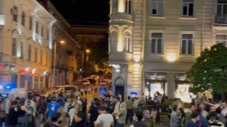 Грузияда «ресейлік балама заңға» қарсы митингіде оппозициялық партия басшысы соққыға жығылды