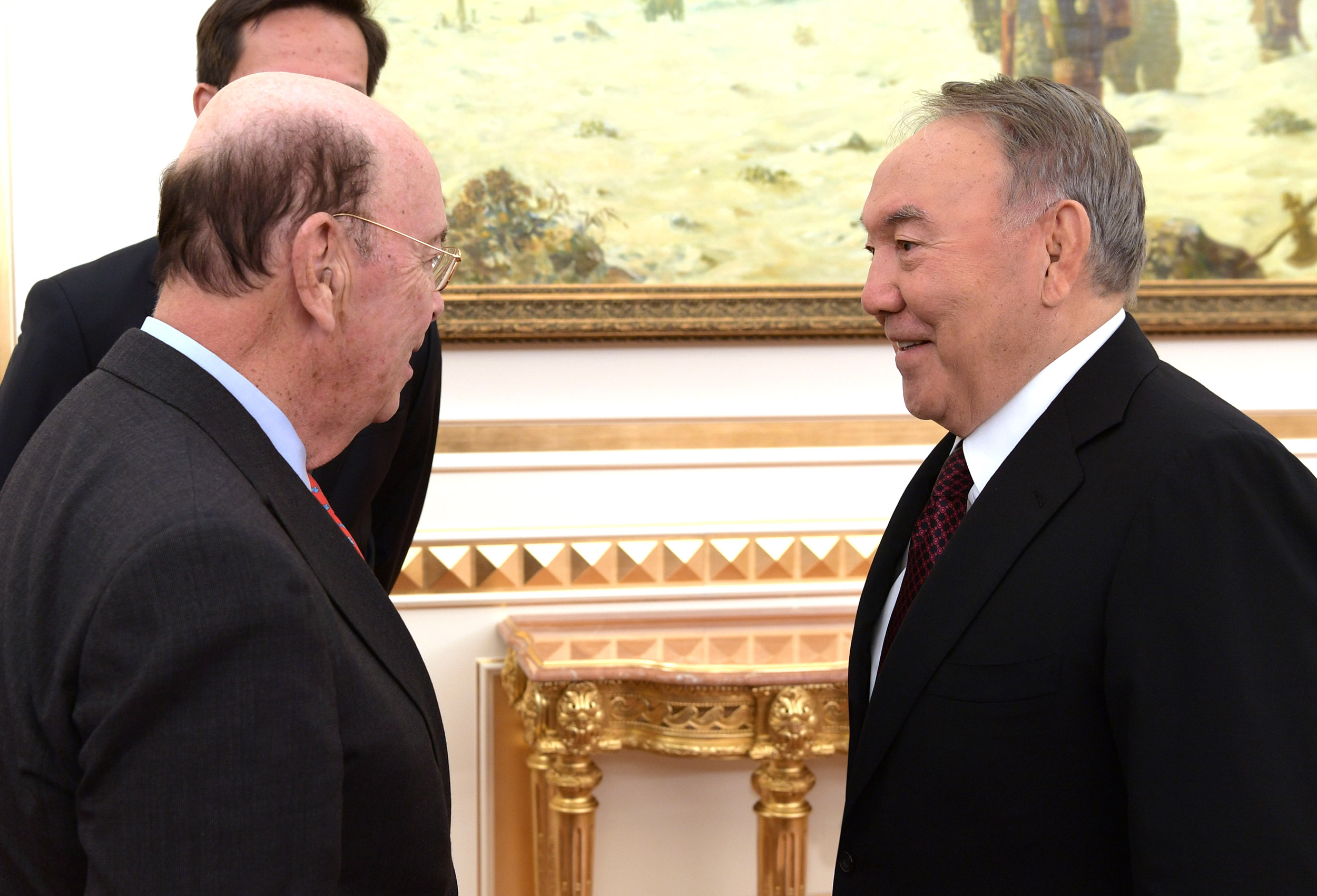Назарбаев встретился с министром торговли США Уилбуром Россом 