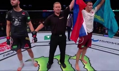 Дамир Исмагулов одержал победу в дебютном бою UFC