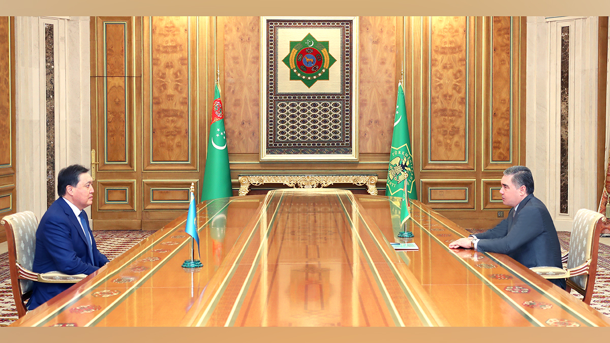 Аскар  Мамин провел переговоры с Президентом Туркменистана Гурбангулы Бердымухамедовым
