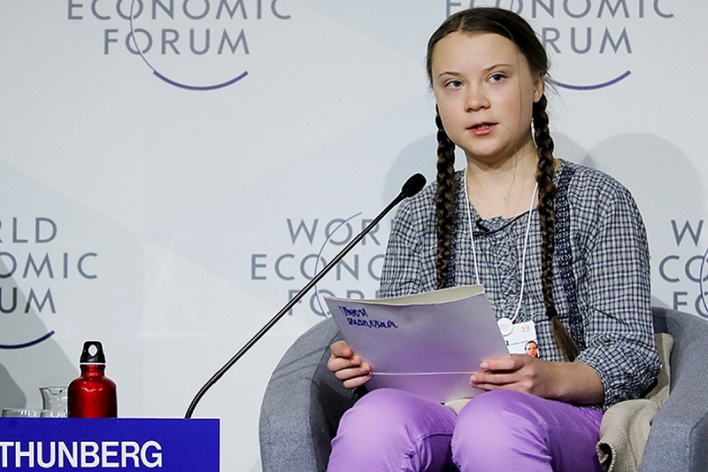 В Давосе Грета Тунберг заявила об отсутствии прогресса в вопросе защиты климата  