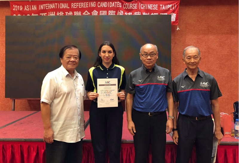 Судья РК получила сертификат Азиатской конфедерации волейбола  