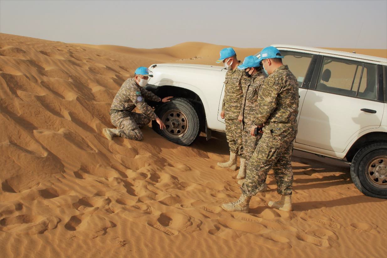 Новый состав казахстанских военнослужащих продолжает участие в миссии ООН в Западной Сахаре